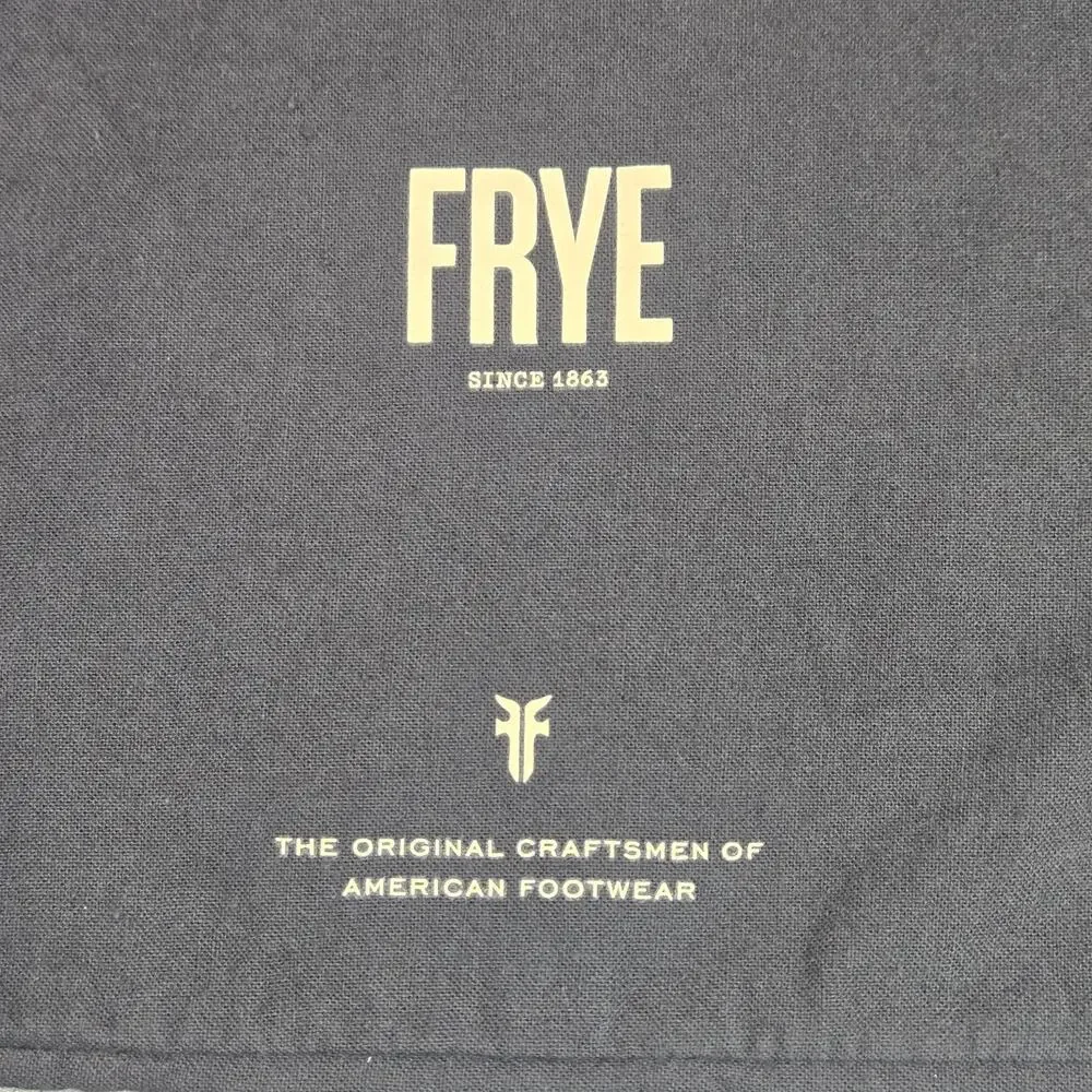 Frye Black Cotton Drawstring Dust Bag for Boots Handbags Large 23x19 GOOD